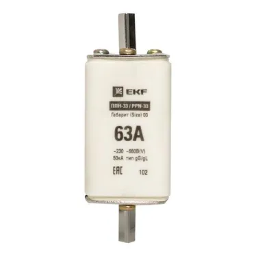 Вставка плавкая ППН-33 160/63А габарит 00