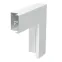 Угол плоский с крышкой кабельного канала LKM 40x60 мм (сталь, белый)