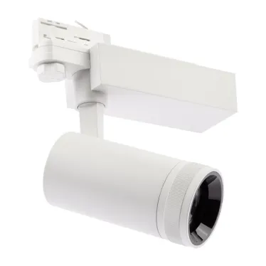 Трековый светильник трёхфазный STR-30-99-40K-W20 регулируемый луч 4000K белый