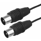 ВЧ кабель, ТВ гнездо - ТВ штекер, длина 10 метров, чeрный | 17-5016 | REXANT