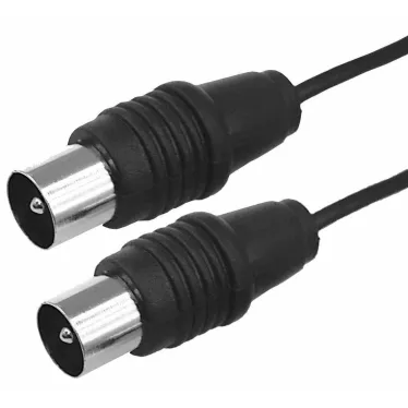 ВЧ кабель, ТВ гнездо - ТВ штекер, длина 10 метров, чeрный | 17-5016 | REXANT