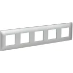 SKANDY Рамка 5-местная SK-F05S серебряный IEK