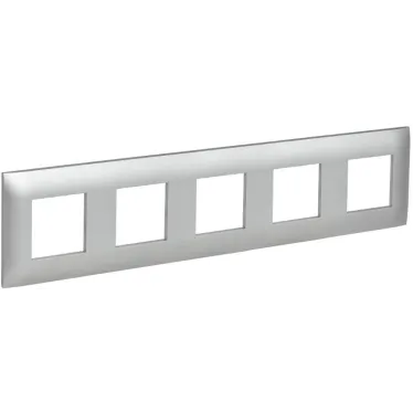 SKANDY Рамка 5-местная SK-F05S серебряный IEK