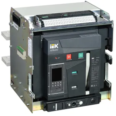 Выключатель автоматический воздушный ARMAT выдвижного исполнения 3P F 100кА 2500А расцепитель TD с комплектом аксессуаров 220В: мотор привод катушка включения катушка отключения