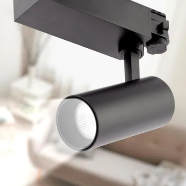 Светильник трековый трёхфазный SТR-30-36-30K-B20 узкий луч 3000K черный