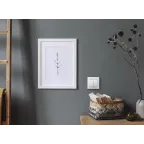 VALENA Выключатель двухклавишный в рамку белый