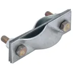 Зажим заземления диагональный стержень-стержень оцинкованная сталь