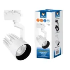 Светильник-прожектор ULB-Q274 30W/4000К WHITE светодиодный трековый 3000 Лм Белый свет (4000К) Корпус белый ТМ Volpe