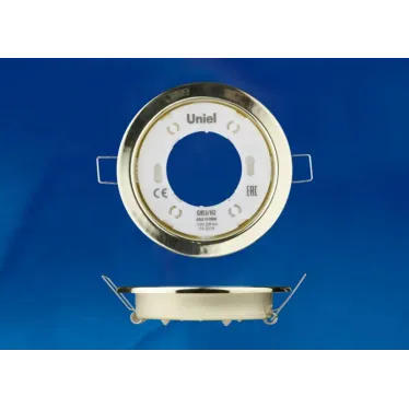 Светильник ультркий встраиваемый В составе набора из 10шт GX53/H2 GOLD 10 PROM Корпус золото Картон