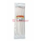 Хомут-стяжка кабельная нейлоновая 300x7,6 мм, белая, упаковка 100 шт, REXANT