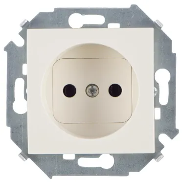 15 Розетка 2P 16А 250В винтовой зажим слоновая кость