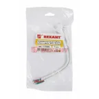 Соединительный кабель (4pin) герметичный (IP67) 4х0.75кв мм белый, REXANT