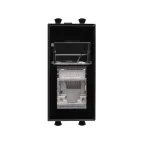 Avanti Компьютерная розетка Черный квадрат RJ-45 модульная, кат. 6 экран, 1 мод