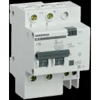 Выключатель автоматический дифференциальный АД12 2Р 25А 300мА GENERICA