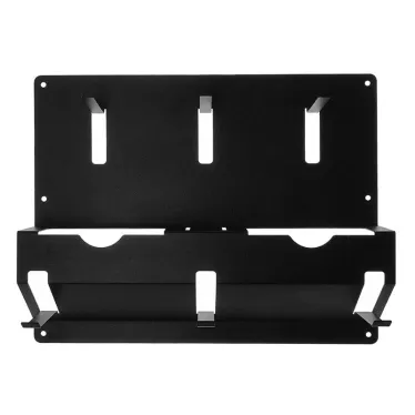 Держатель для угловых шлифмашинок и отрезных дисков, настенный, с крючками, черный