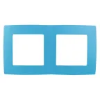 Рамка на 2 поста, Эра12, голубой, 12-5002-28