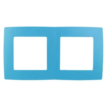 Рамка на 2 поста, Эра12, голубой, 12-5002-28