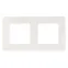 Рамка для розеток и выключателей Серия 12 12-5102-01 на 2 поста, Сатин, белый