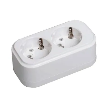 Колодка K02 2 места 2P+PE 16A CLASSIC