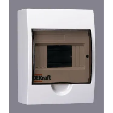 Щит распределительный навесной ЩРн-П-6 IP41 пластиковый прозрачная дверь