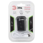 Фонарь светодиодный велосипедный VA-701 6Вт, SMD, аккумуляторный, передний, micro USB, черный | Б0052321 | ЭРА