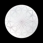 Светильник светодиодный ДБО-24w 4000К 1840м IP20 матовый рисунок с декоративным узором ''Астра'' Jazzway