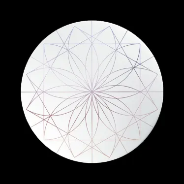 Светильник светодиодный ДБО-24w 4000К 1840м IP20 матовый рисунок с декоративным узором ''Астра'' Jazzway