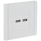 FORTE@PIANO Розетка USB A+A 3,1А FP249 белый IEK