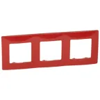 ETIKA Рамка 3 поста красная