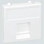 Connect Адаптер на 1 RJ45 CJ545U(FM) CJ546U(FM) шторка 45х45мм SС белый