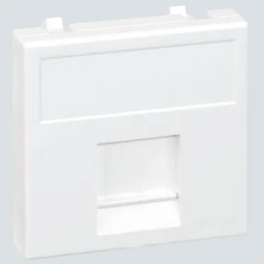 Connect Адаптер на 1 RJ45 CJ545U(FM) CJ546U(FM) шторка 45х45мм SС белый