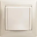 VALENA Розетка с заземлением в рамку с крышкой белая