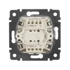 Выключатель одноклавишный, в рамку, алюминий