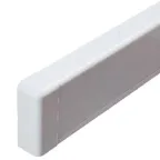 Заглушка для плинтусного короба 100х40 мм белый (розница, 1 шт в пакете)