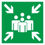 Пиктограмма ПЭУ 021 Место сбора, тип Е21 (210х105) LUNA/MARS | 2502002430 | Световые Технологии