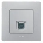 ETIKA Розетка телефонная RJ11 алюминий