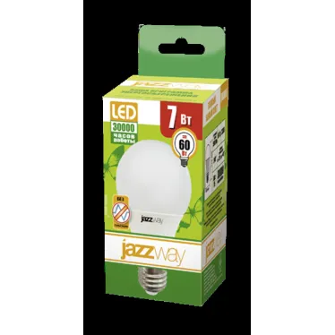 Лампа светодиодная LED 7Вт E27 580Лм 220V/50Hz теплый матовая груша ECO