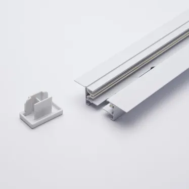 Шинопровод встраиваемый для трековых светильников 2м белый (в наборе токовод заглушка крепление)