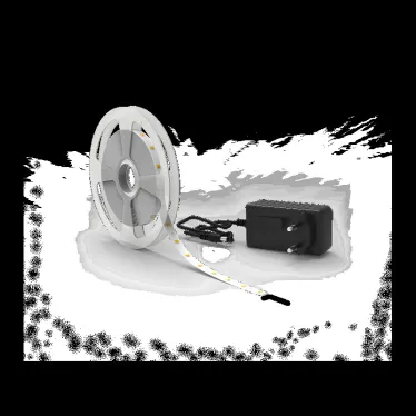 Лента светодиодная LED 2835/60-SMD 6 Вт/м 600 лм/м 3000К DC 12В IP65 8мм комплект лента и драйвер (блистер 5м) Basic Gauss