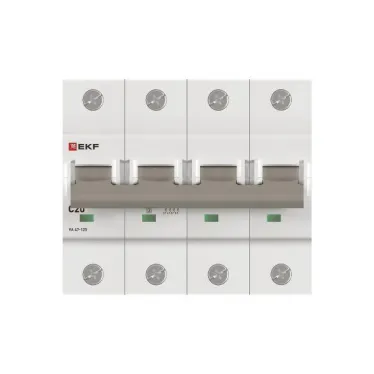 Автоматический выключатель ВА 47-125 4P 20А (C) 15кА PROXIMA  | mcb47125-4-20C | EKF