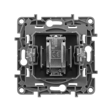 ETIKA Розетка телевизионная TV Звезда алюминий