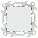 Выключатель одноклавишный, белый