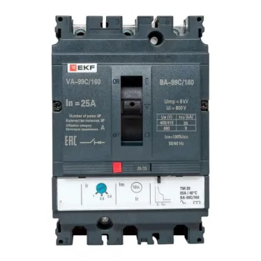 Выключатель автоматический ВА-99C (Compact NS) 160/25А 3P 36кА PROxima