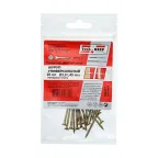 Шуруп универсальный 3х40 потайная головка, остроконечный, желтопассивированный (20шт) - пакет