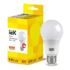 Лампа LED ALFA A60 груша 8Вт 230В 3000К E27 IEK