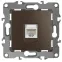 Розетка информационная RJ45, Эра12, бронза, 12-3107-13