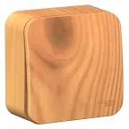 BLANCA одноклавишный выключатель наружный (cх.1), 10A, 250B, ясень