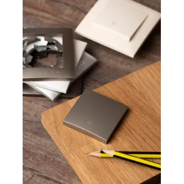 Валенсия лицевая панель выключателя проходного 1-кл. 10А кашемир