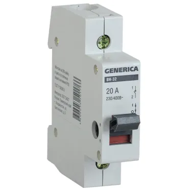 Выключатель нагрузки 1п ВН-32 GENERICA 63А