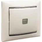 VALENA Рамка 1 пост жемчужная